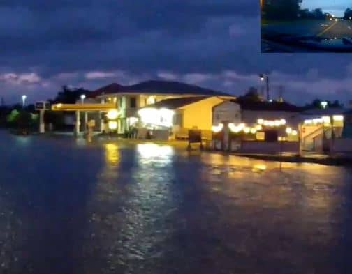 Cameron Louisiana Already Seeing Flooded Streets LIVE CAM