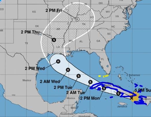 Tropical Storm Laura Slightly Stronger As It Moves Over Eastern Cuba