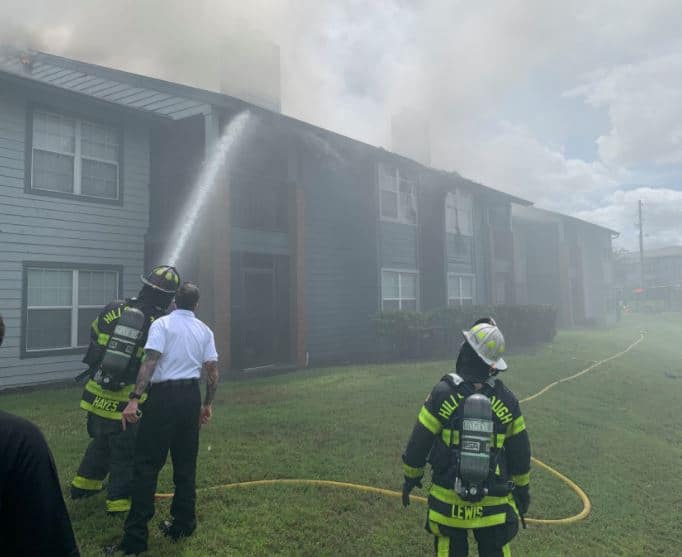 Hillsborough County Fire Rescue Battles 3-Alarm Apartment Complex Fire in Brandon