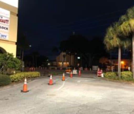 Driver Takes out Lights and Signs Overnight in Winter Haven