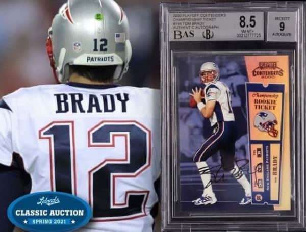 Tom Brady Rookie Card Fetches More Than $2 Mil At Auction