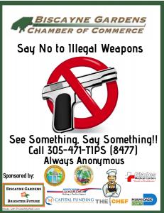 Say No To Illegal Weapons Campaign In Miami-Dade County