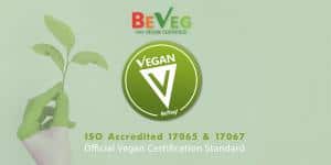 BeVeg ISO Accredited Vegan Certification Trademark Goes Mainstream