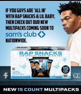 RAP SNACKS CREATES PARTNERSHIP WITH SAM’S CLUBS TO INTRODUCE LIL’ BABY “ALL IN” MULTIPACK