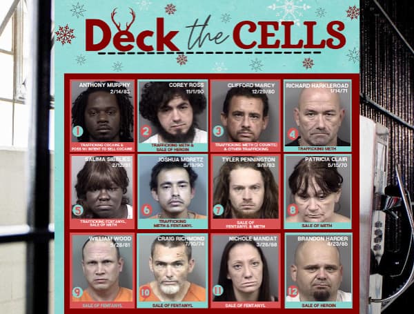 Florida Sheriff “Decked The Cells” With 24 Arrested On Drug Charges