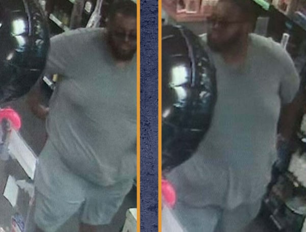 Florida Man Sought By Police For Stealing Merchandise From Beauty Salon