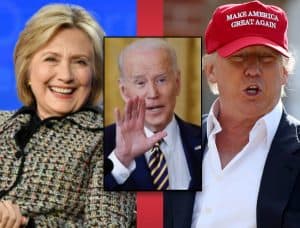 Clinton, Biden and Trump