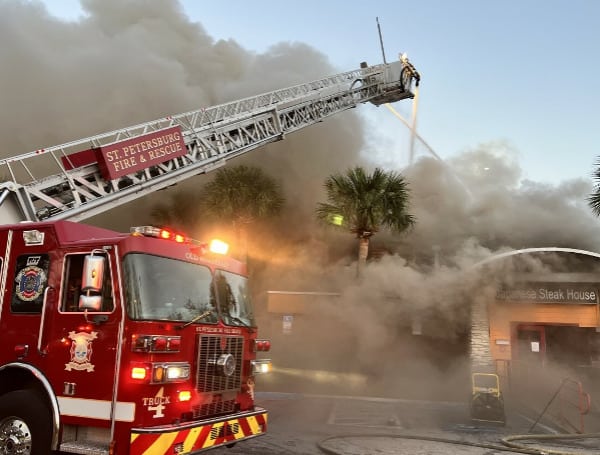 Fire Engulfs Tsunami Japanese Steakhouse In St. Petersburg