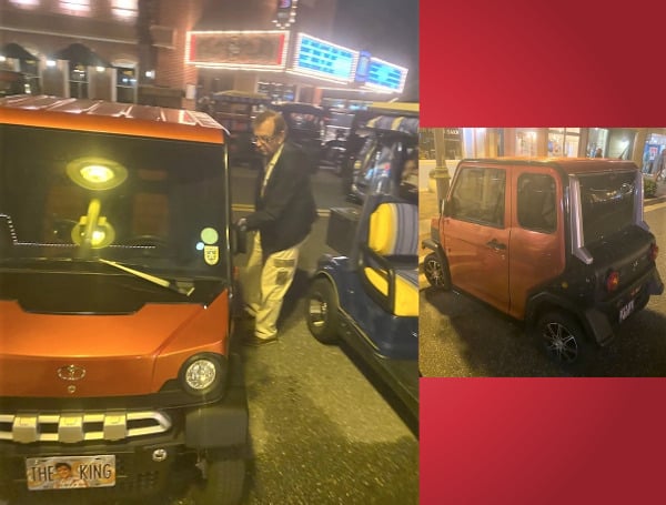 “The King” Florida Man In Custom Golf Cart Wanted For Battery Over Parking Spot Dispute