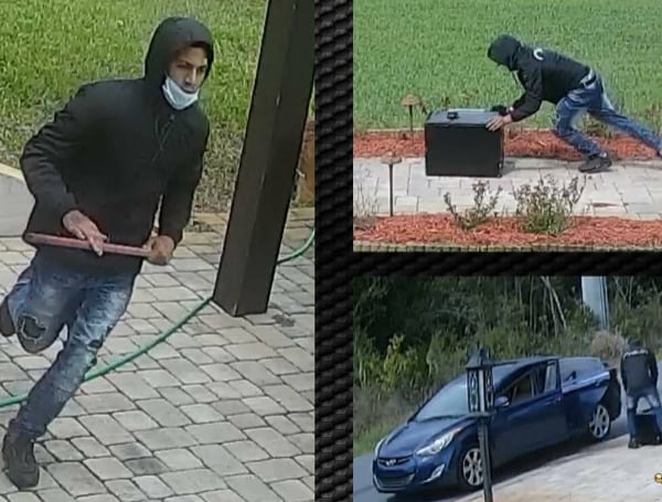 “Low Life Scum” Florida Sheriff Seeks Man Who Stole Safe, Pushed It To His Car. $100,000 In Jewelry, And Container Of Juice