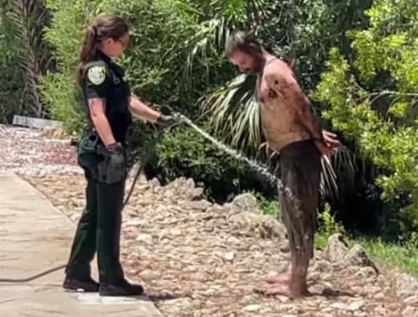 Florida Man Needed “Hosed Down” After Running From The Cops And Into A Ditch