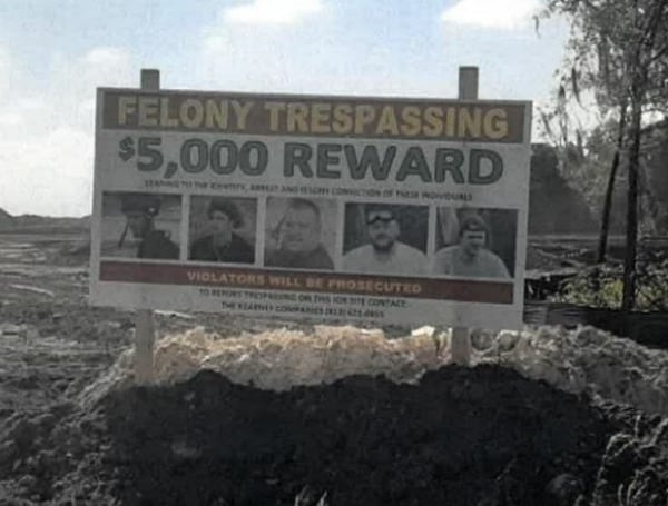 $5,000 Bounty For Capture Of Alleged Felony Trespassers Leads To Defamation Lawsuit