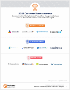 The Top Product Feed Management Software Vendors According to the FeaturedCustomers Spring 2022 Customer Success Report