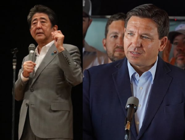 Florida Gov. DeSantis Says Assassinated Former Japanese Prime Minister Was “A Great Leader”