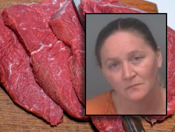 Florida Woman “Tired Of His Behavior” Arrested For Throwing Raw Steak At Partner