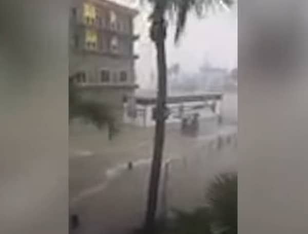 Temporary Outreach Center Swept Away By Hurricane Ian Storm Surge In Florida