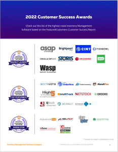 The Top Inventory Management Software Vendors According to the FeaturedCustomers Winter 2022 Customer Success Report
