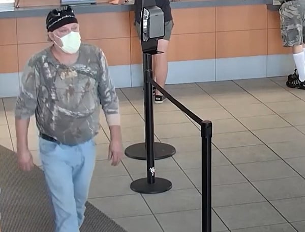 VIDEO: Footage Of Attempted Bank Robbery Suspect In Valrico Released