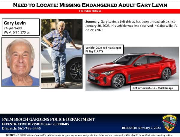 Police In Florida Searching For 74-Year-Old Man Who Went Missing After Picking Up Lyft Riders