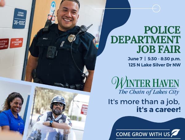 Winter Haven Police To Host Career Fair June 7