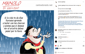 Manolo El Gallego, el personaje animado creado por el autor Carlos Dorado, comparte una nueva inspiradora reflexión