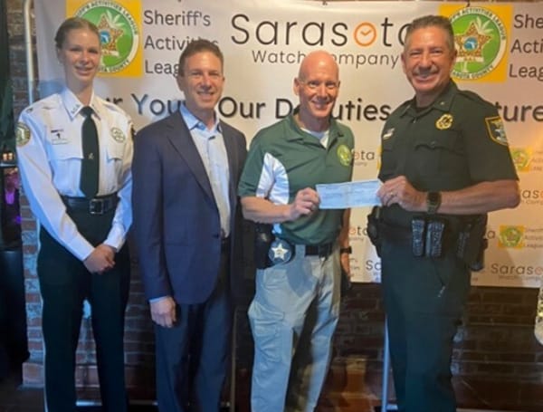 Sarasota County Sheriff’s Office Receives $25,000 Donation For Sheriff’s Activities League