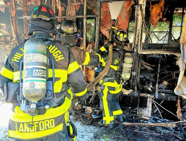 Firefighters Battle Residential Blaze In Lutz Monday