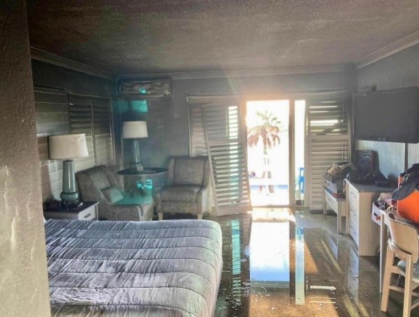 Treasure Island Fire Rescue Battles Fire At Thunderbird Beach Resort