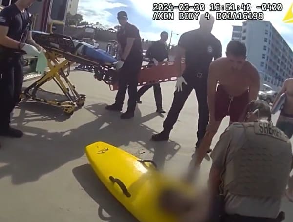 Video Shows The Moment First Responders In Florida Save A Man Caught In A Rip Current