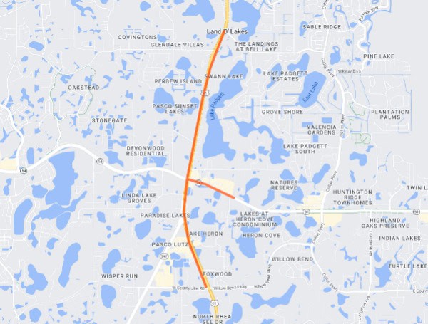 Land O’ Lakes: SR 54 To Be Closed At US 41 Intersection At Night