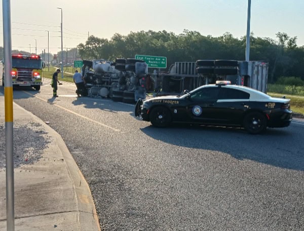 Tractor-Trailer Rollover Crash Closed Portion Of US-301 In Tampa For Hours