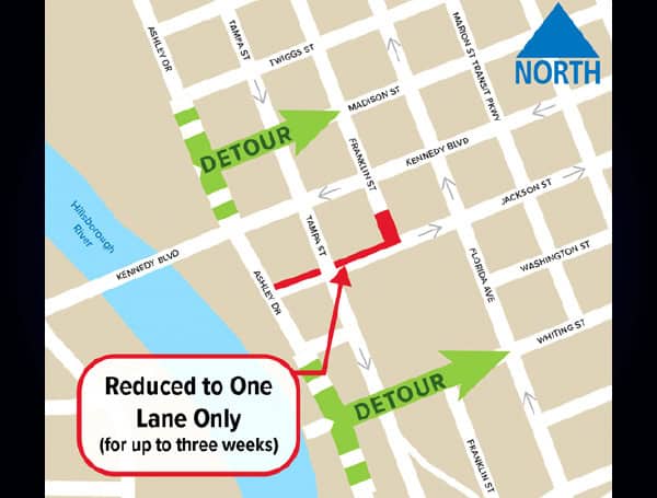 Downtown Tampa Road Closure To Begin Next Week