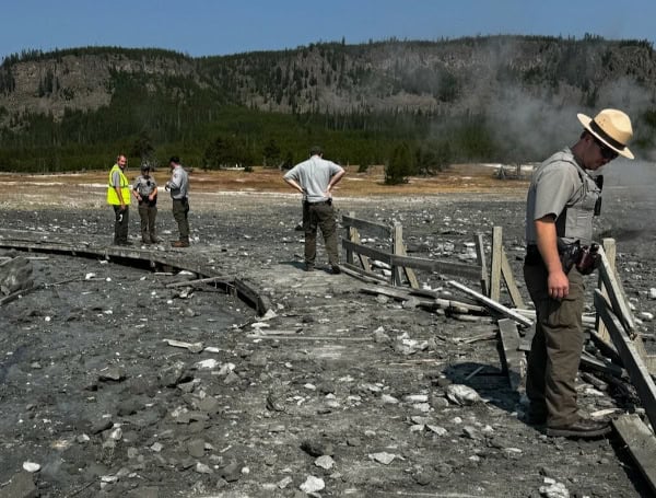 Hydrothermal Explosion Rocks Yellowstone, Sends Debris Flying