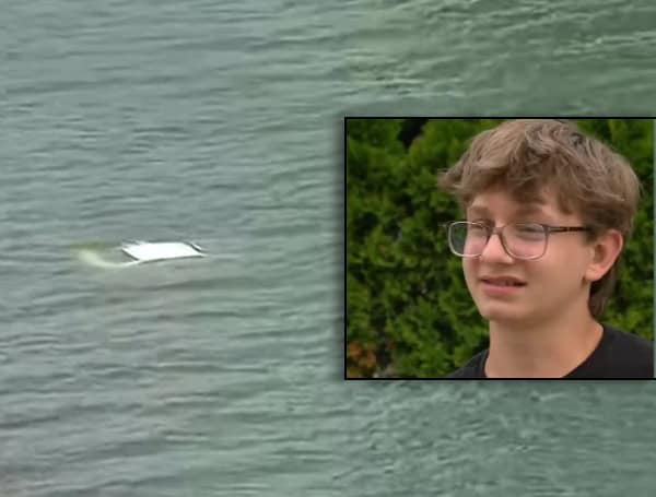 Heroic Teen Saves Driver After Car Plunges Into Michigan Lake