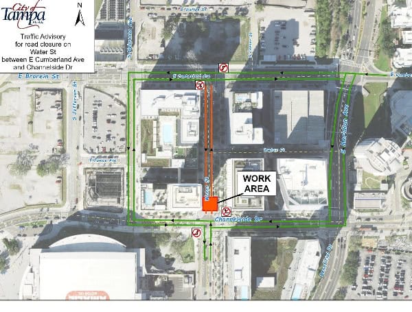 Water Street Repair Delayed In Tampa: Completion Now Expected September 6