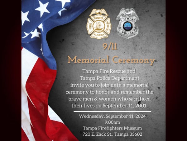 Tampa To Honor 9/11 With Joint Fire Rescue And Police Memorial Ceremony