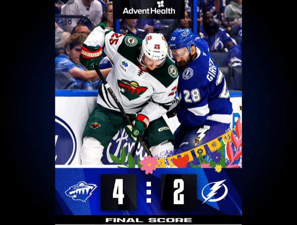 Tampa Bay Lightning Fall To Minnesota Wild 4-2