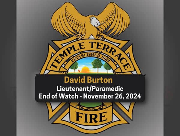 Temple Terrace Fire Department Mourns The Loss Of Lieutenant David Burton