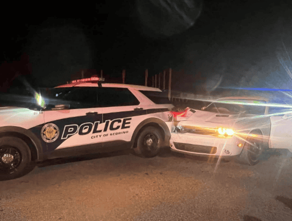 Sebring Police Officer Narrowly Escapes Serious Injury In “Blackout Wednesday” Crash