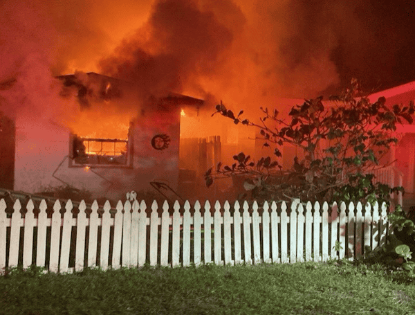 Early Morning Fire Engulfs Clearwater Home On Franklin Street