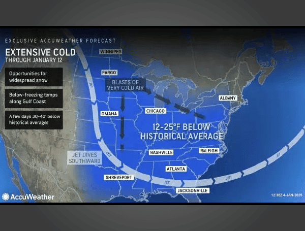 Arctic Blast To Grip US, Bringing Prolonged Freeze, Potential Record-Breaking Cold