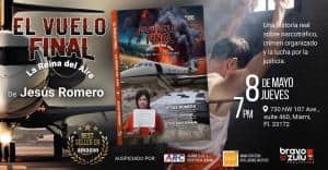 Presentan en Miami el libro ‘El vuelo final: La Reina del Aire’, el jueves 8 de mayo
