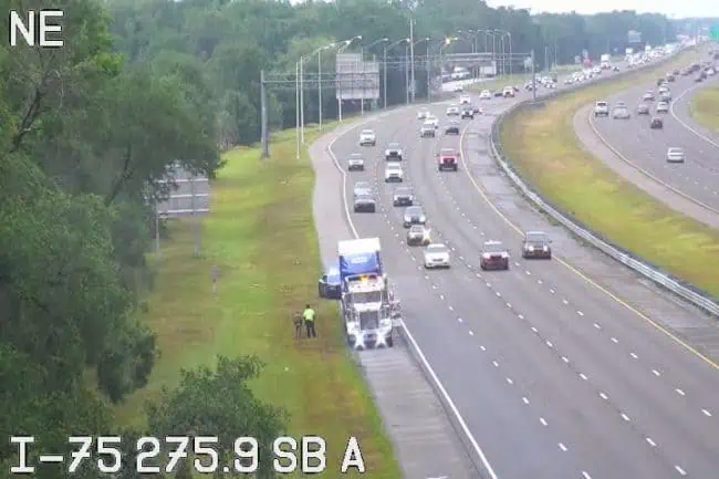 Florida I-75 Southbound Lanes Reopen In Wesley Chapel Following Vehicle Accident