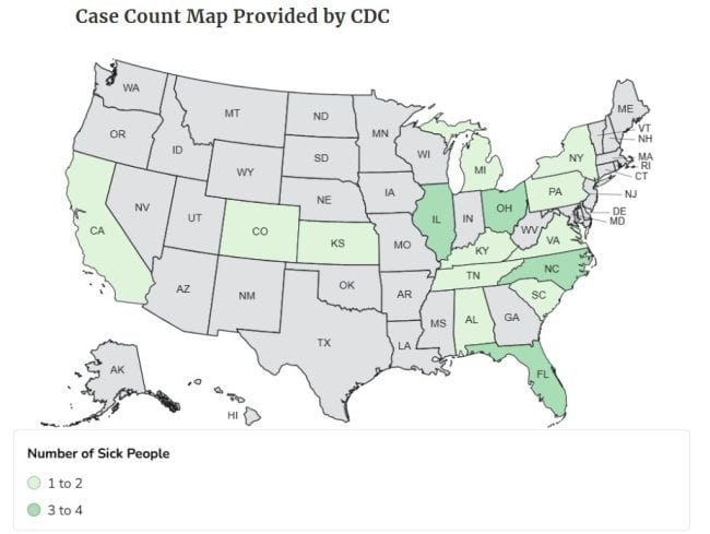 FDA Investigates Salmonella Outbreak Linked To Florida Cucumbers, 26 Sick Across 15 States