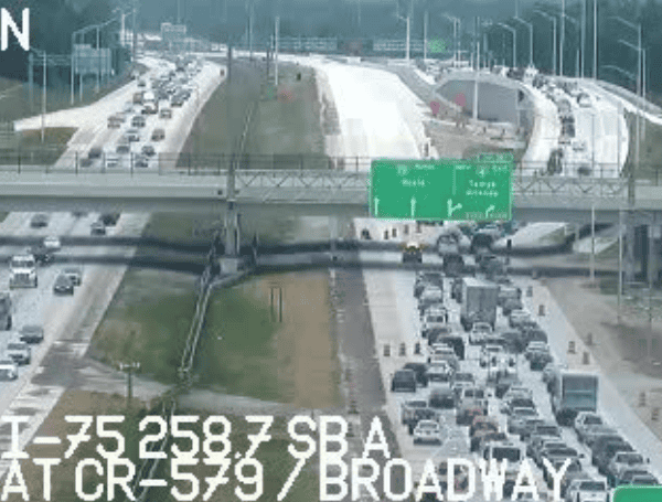 Fatal Four-Vehicle Crash Closed Northbound I-75 In Tampa